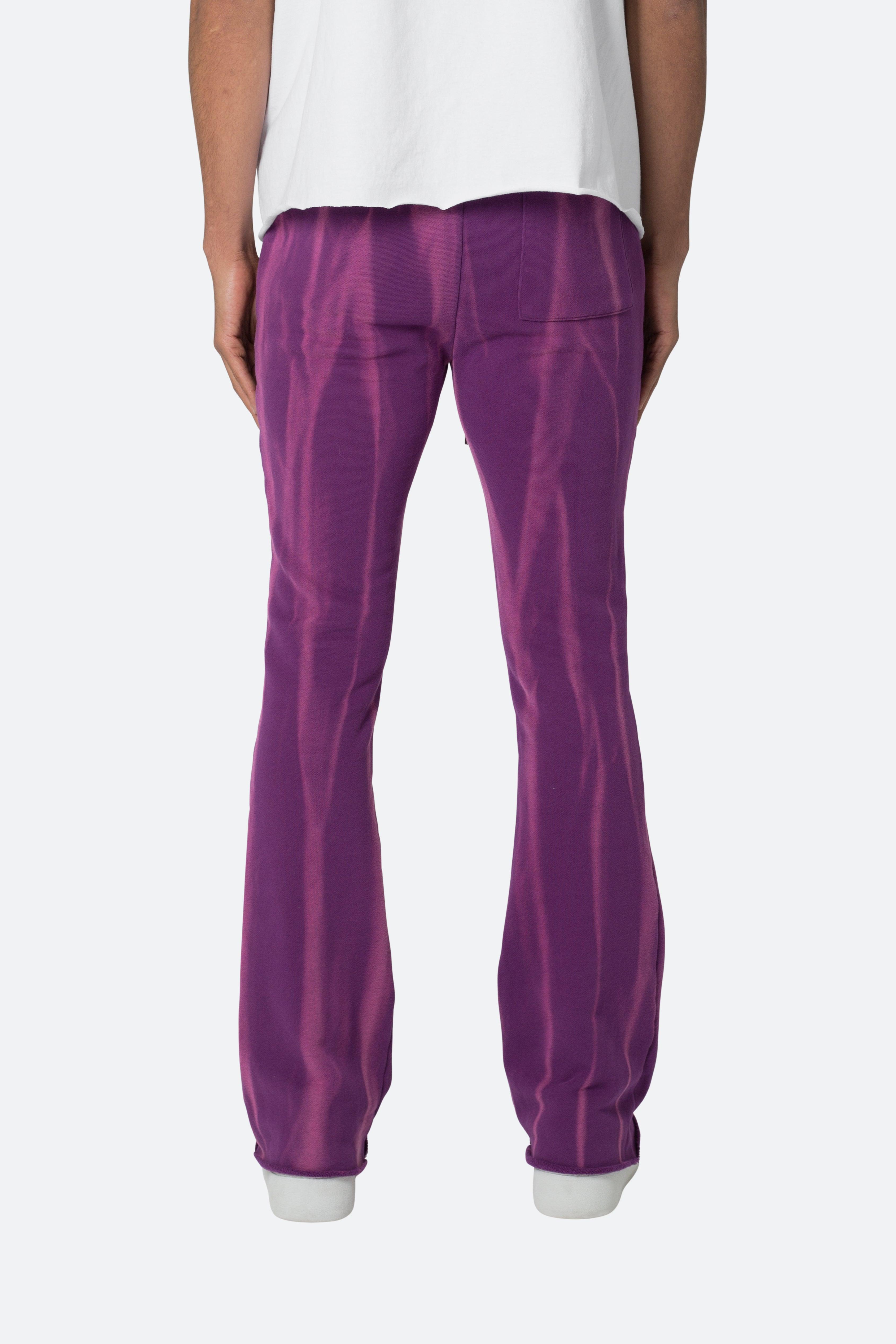 French Terry Flare Sweatpants - Purple Product Image