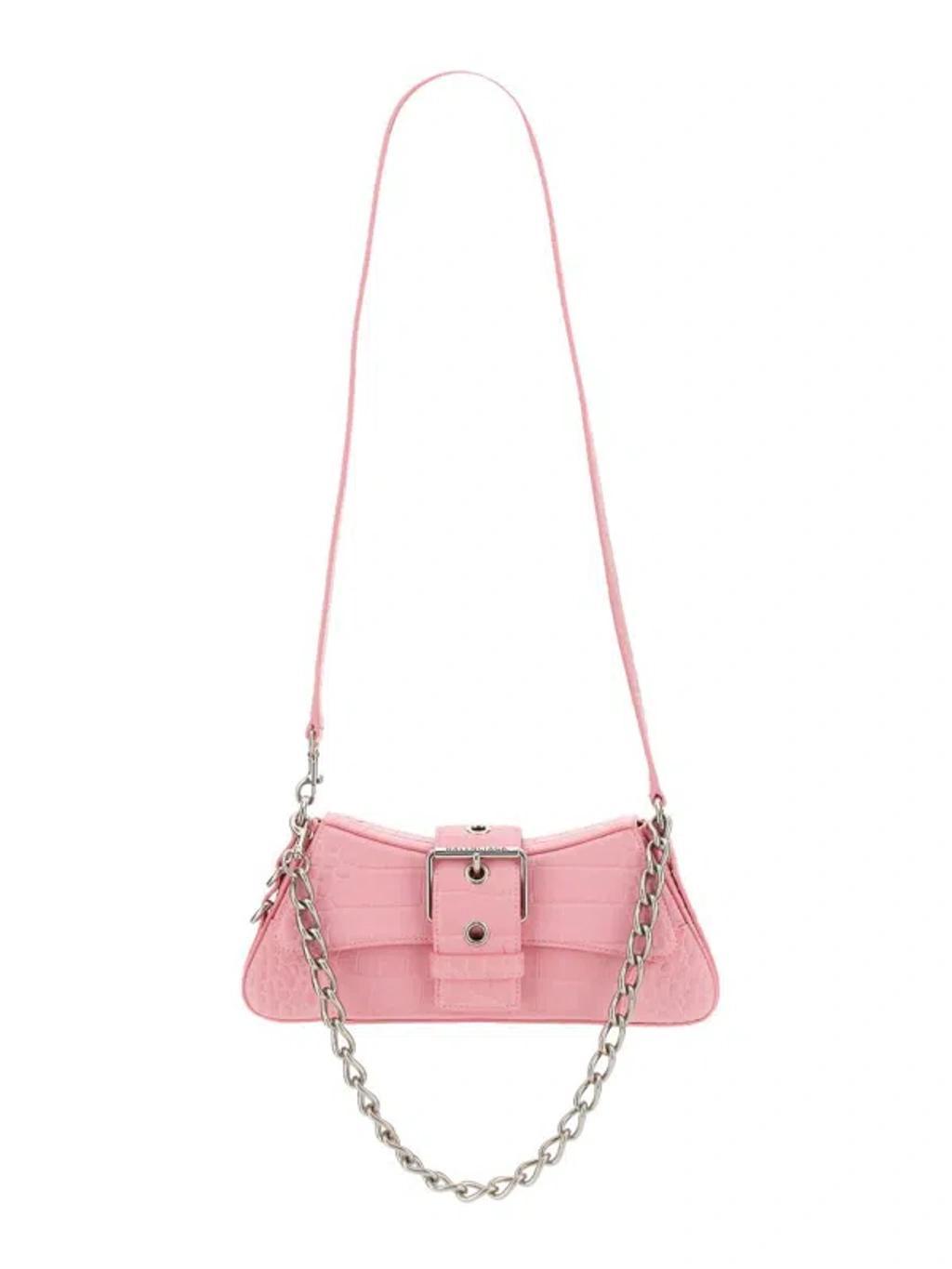 BALENCIAGA Lindsay Small Shoulder Bag In Pink Product Image