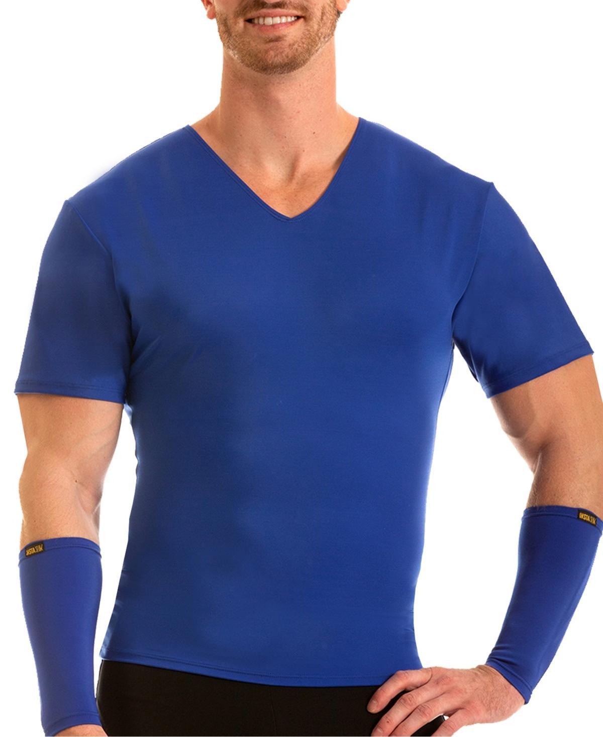 Instaslim Mens Compression Activewear Short Sleeve V-Neck T-shirt Product Image