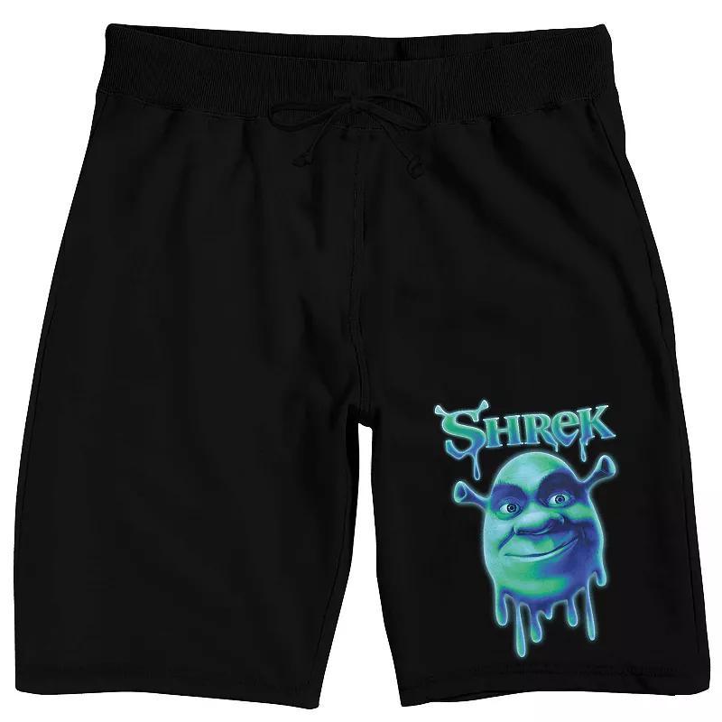 Mens Shrek Character Head Sleep Shorts Product Image