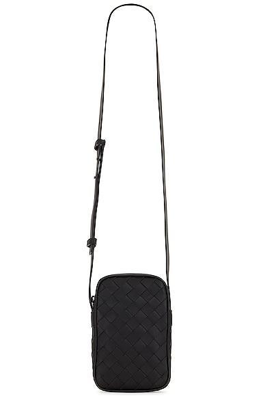 Bottega Veneta Structured Phone Pouch Black.. Product Image