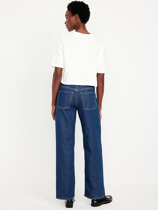 Mid-Rise Wide-Leg Jeans Product Image