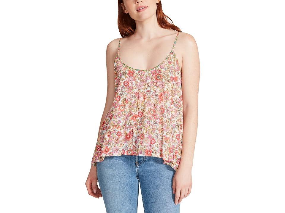 Steve Madden Marigold Floral Round Neck Sleeveless Babydoll Cami Product Image