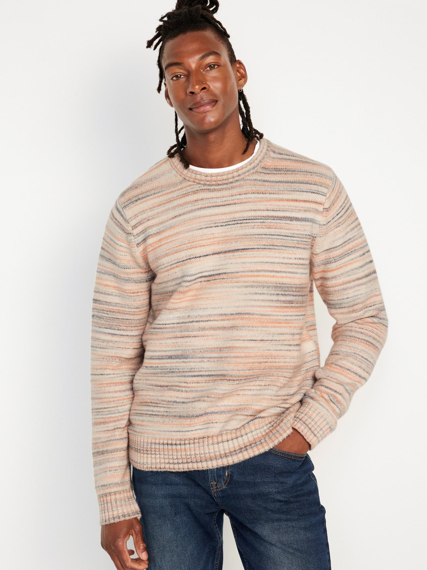 Space-Dye Crew-Neck Sweater for Men Product Image