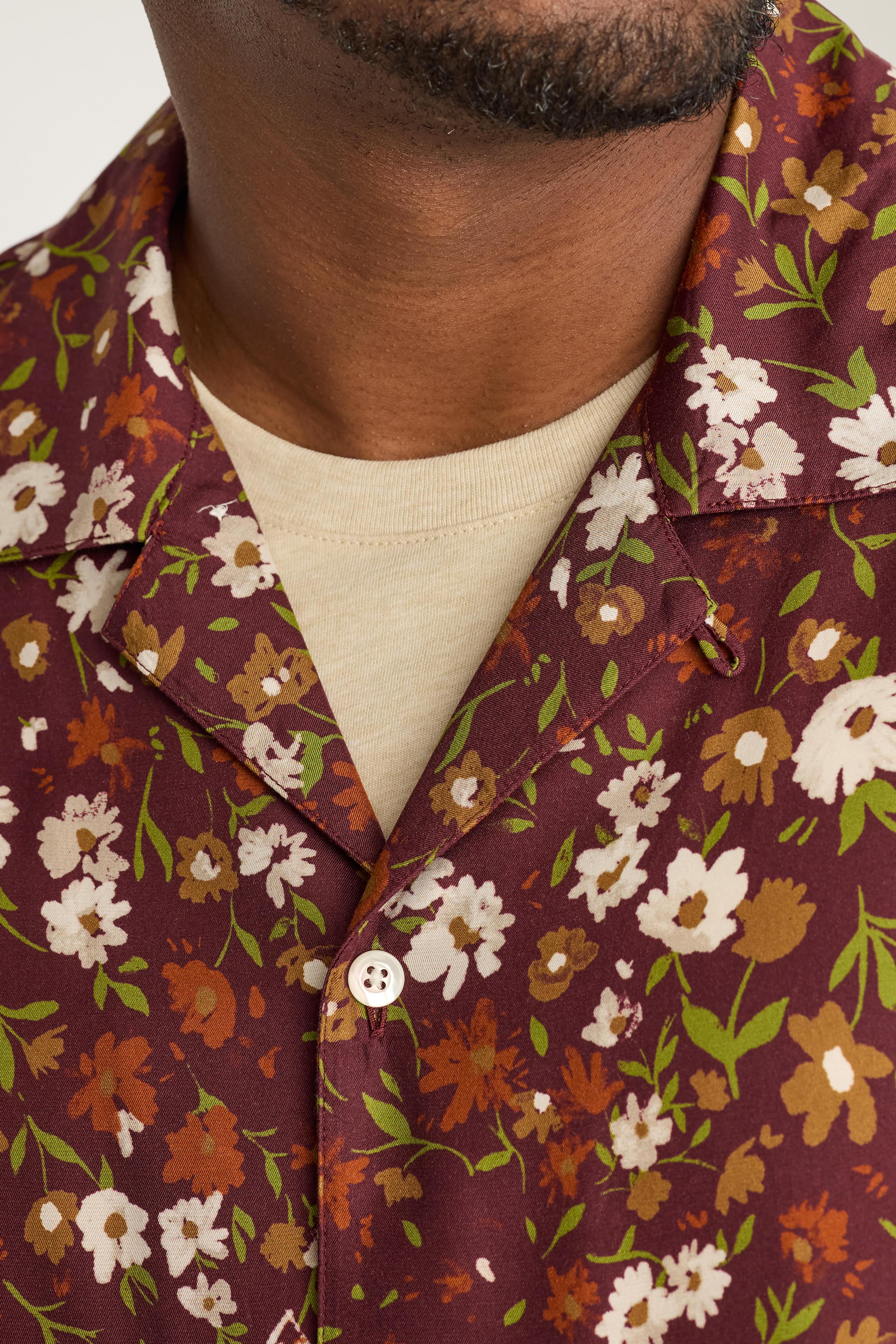 Riviera Silk Blend Cabana Shirt Product Image