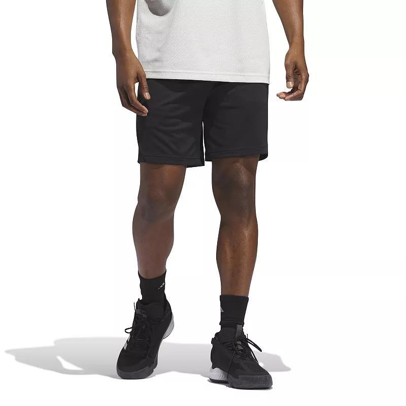 Mens adidas Legends 3-Stripes Basketball Shorts Med Grey Product Image