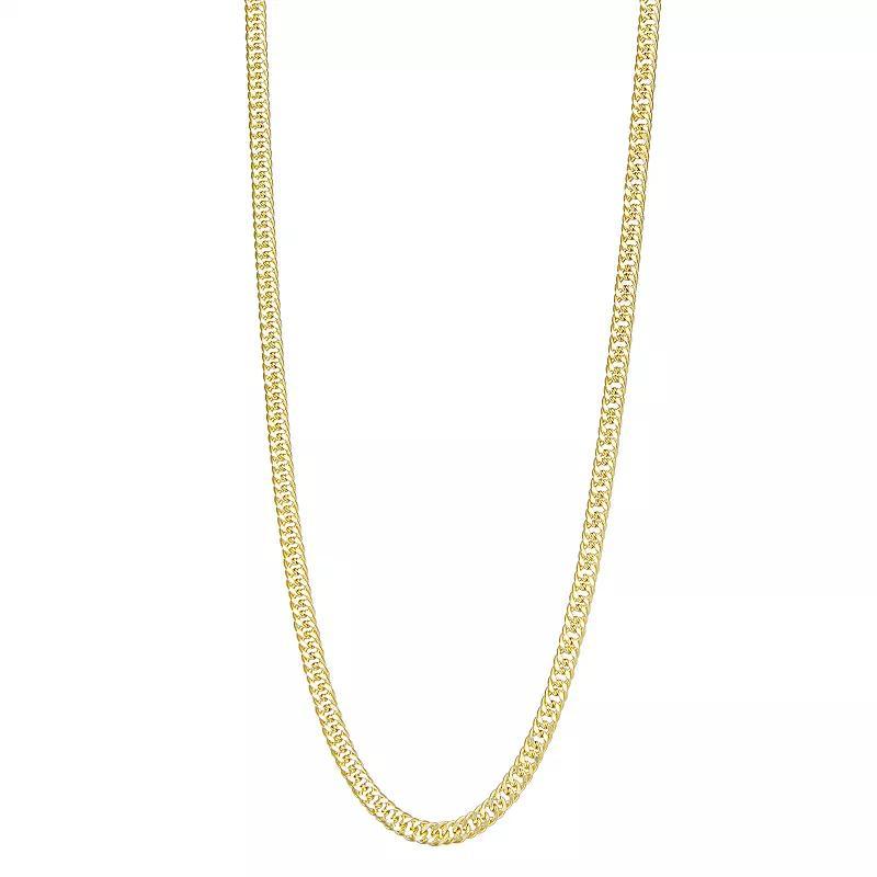 Jordan Blue Mens 10k Gold Miami Cuban Curb Chain Necklace Product Image