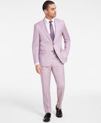 Men's Slim-Fit Stretch Sharkskin Suit Separates Product Image