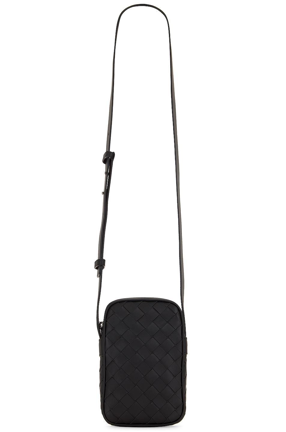 Bottega Veneta Structured Phone Pouch Black.. Product Image