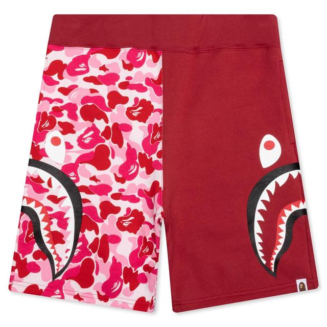 Abc Camo Side Shark Sweat Shorts - Pink Male Product Image