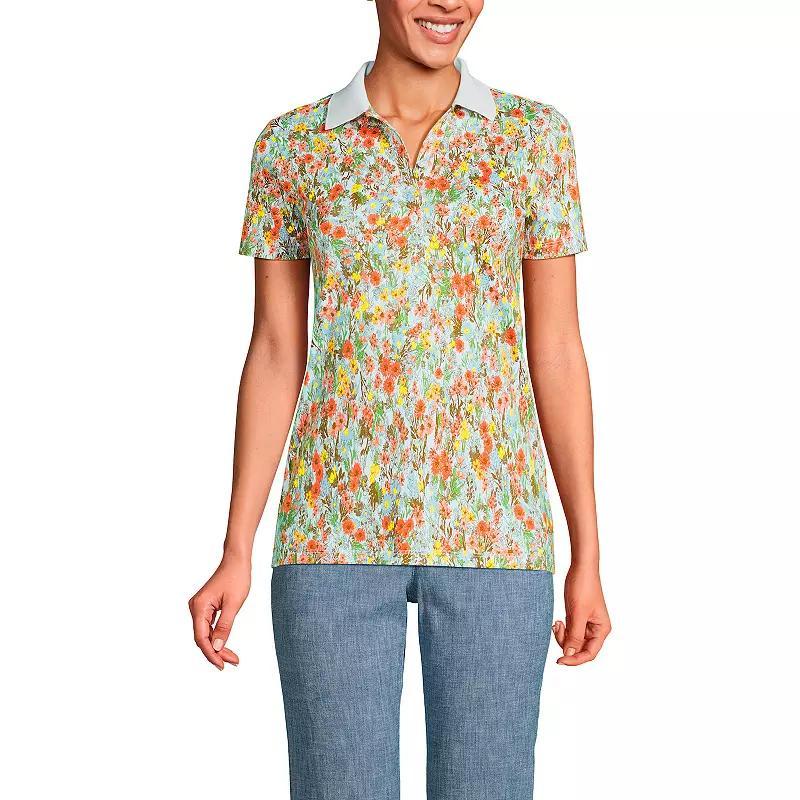 Womens Lands End Supima Cotton Polo Shirt Product Image