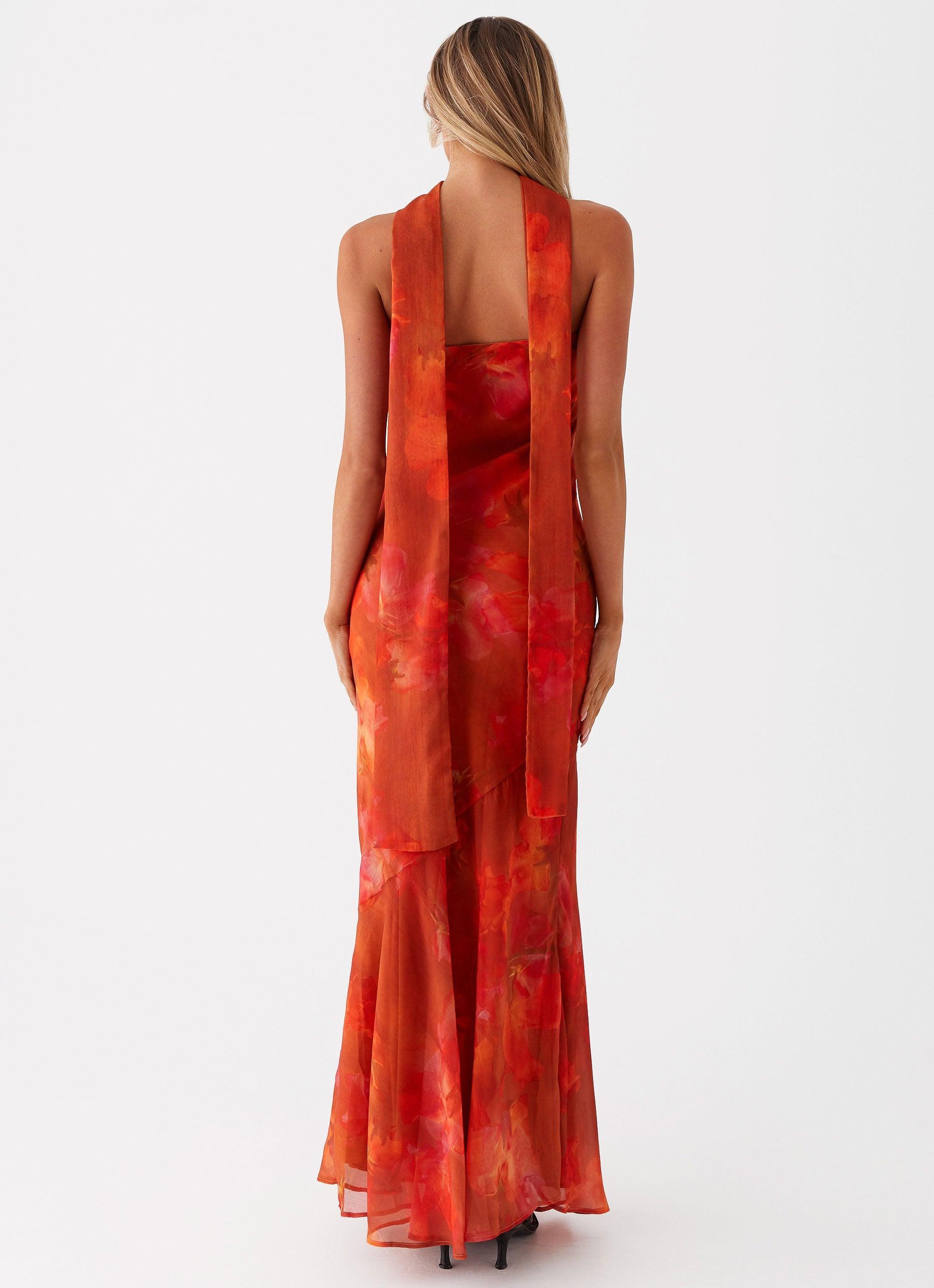 Under The Pagoda Maxi Dress - Amber Product Image