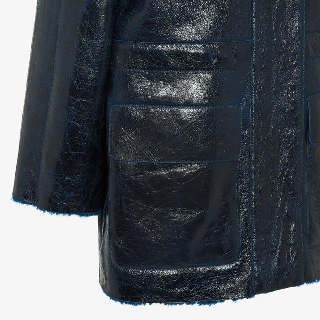 BlousonDark blue sheepskin jacket Product Image