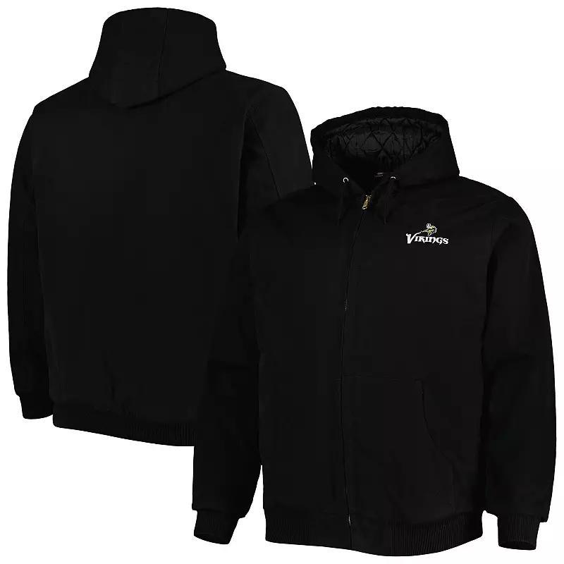 Mens Dunbrooke Atlanta Falcons Big & Tall Dakota Canvas Hoodie Full-Zip Jacket Product Image