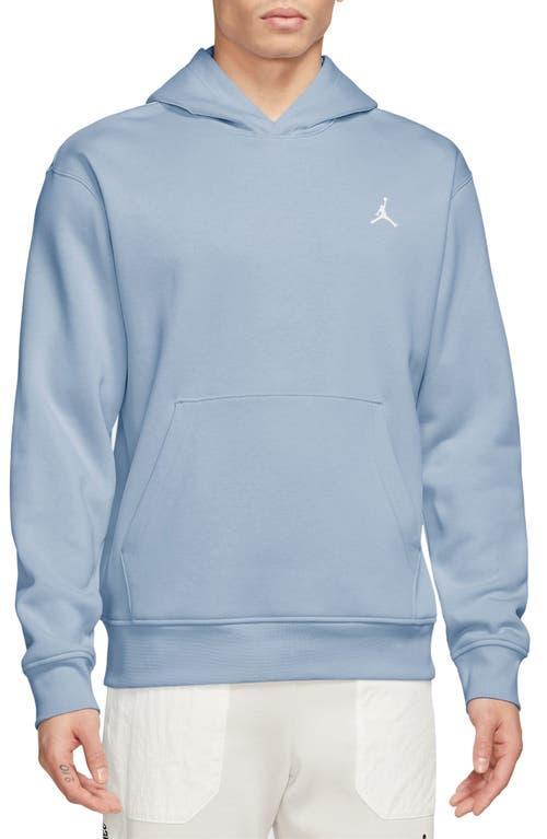 Jordan Men's Essentials Jumpman Logo Fleece Pullover Hoodie In Blue Grey/white Product Image