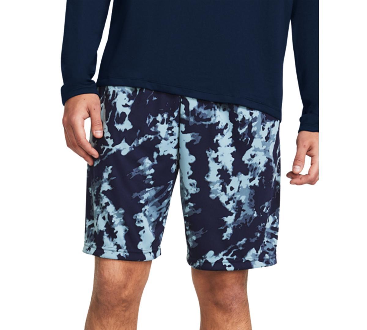 Under Armour Mens Ua Tech Loose-Fit Camouflage 10 Performance Shorts - Od Green Product Image