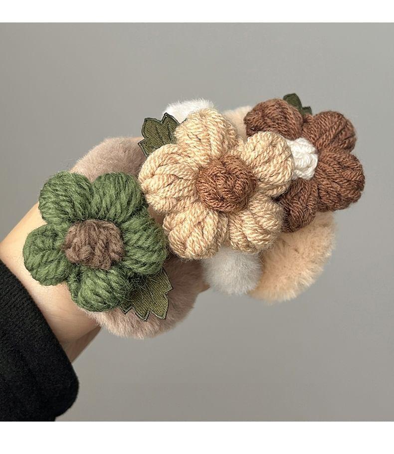 Yarn Flower Hair Tie Product Image