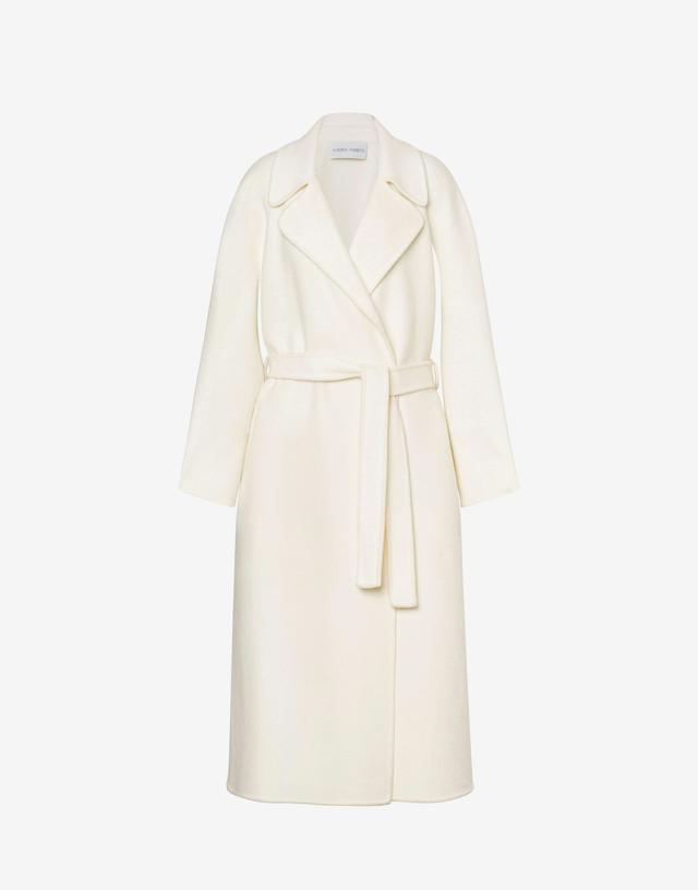 Double cloth coat with sash Product Image