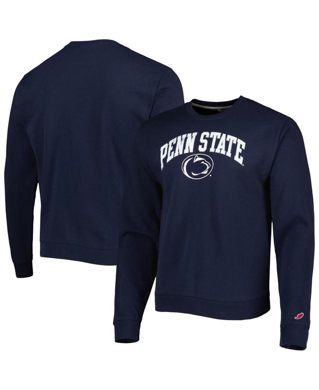 Mens League Collegiate Wear Navy Penn State Nittany Lions 1965 Arch Essential Fleece Pullover Sweatshirt Product Image