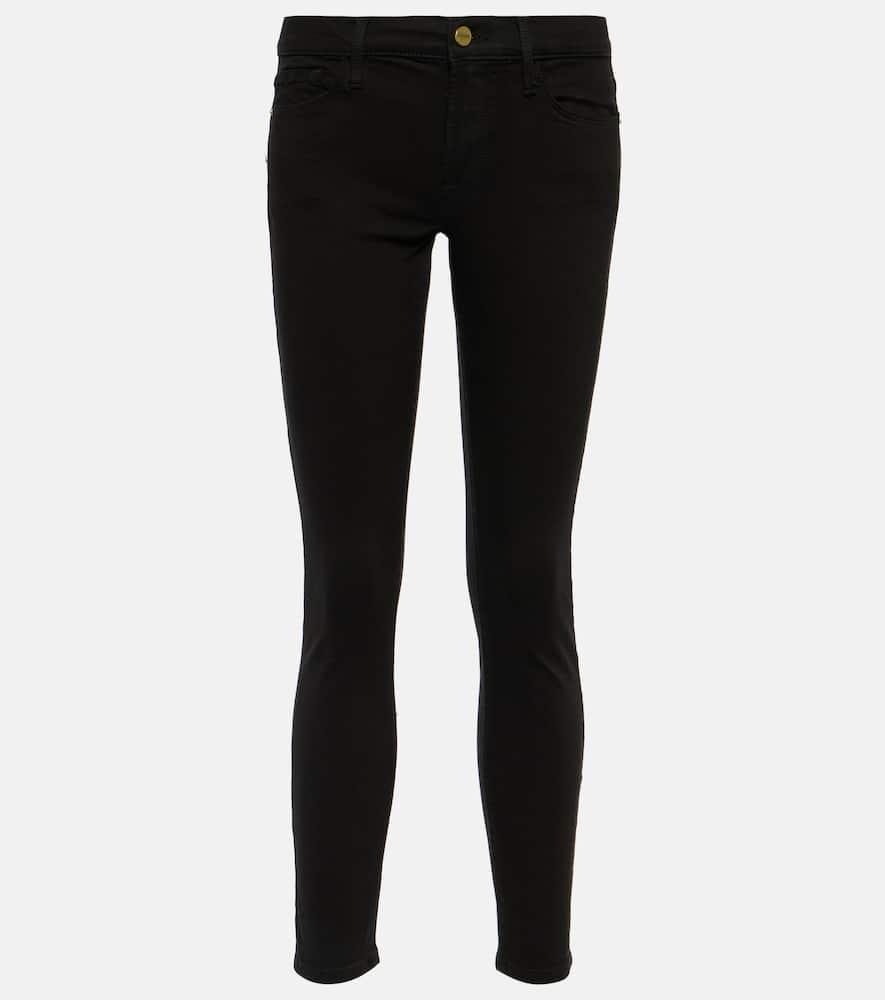 FRAME High-rise Cropped Skinny Jeans In Film Noir Product Image