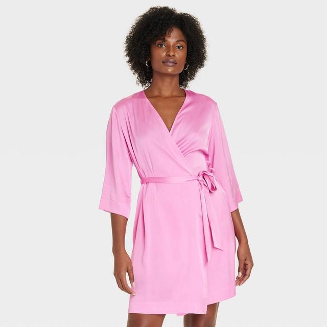 Womens Satin Robe - Auden M/L Product Image