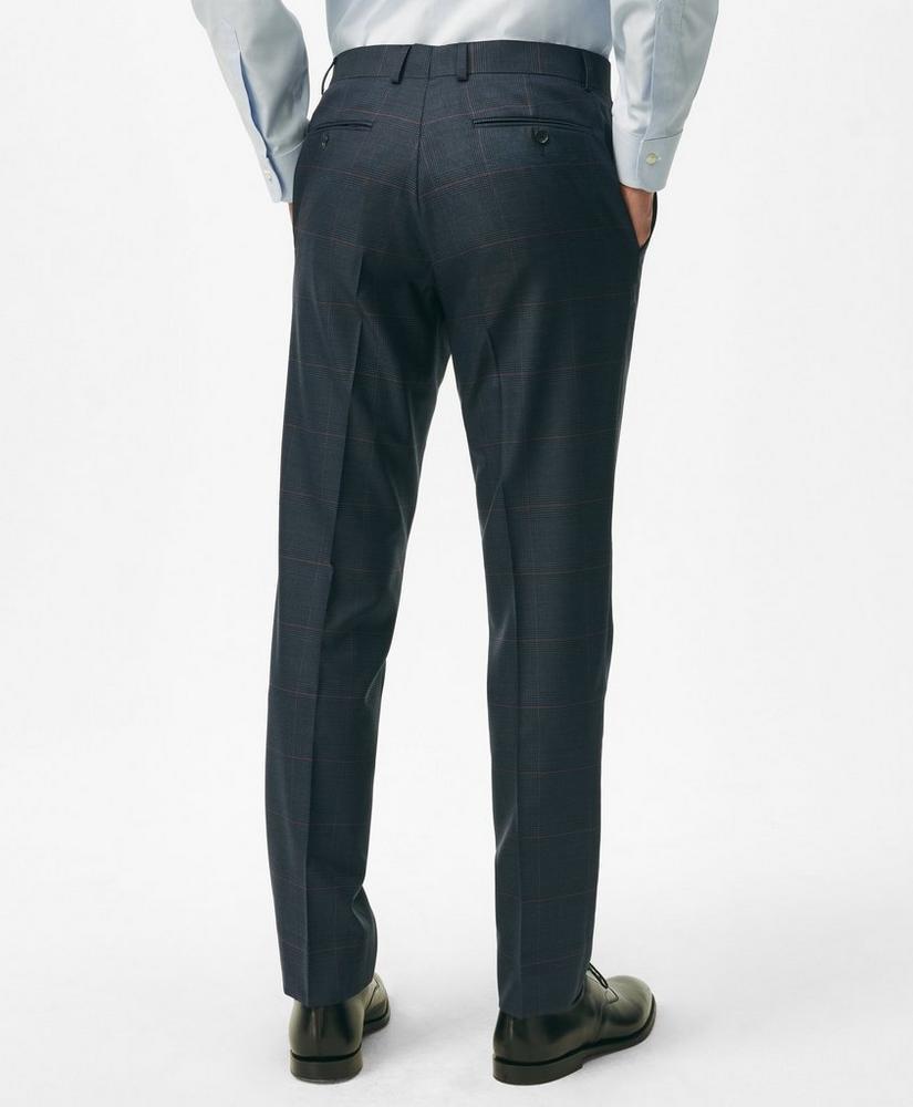 Brooks Brothers Explorer Collection Slim Fit Wool Checked Suit Pants Product Image