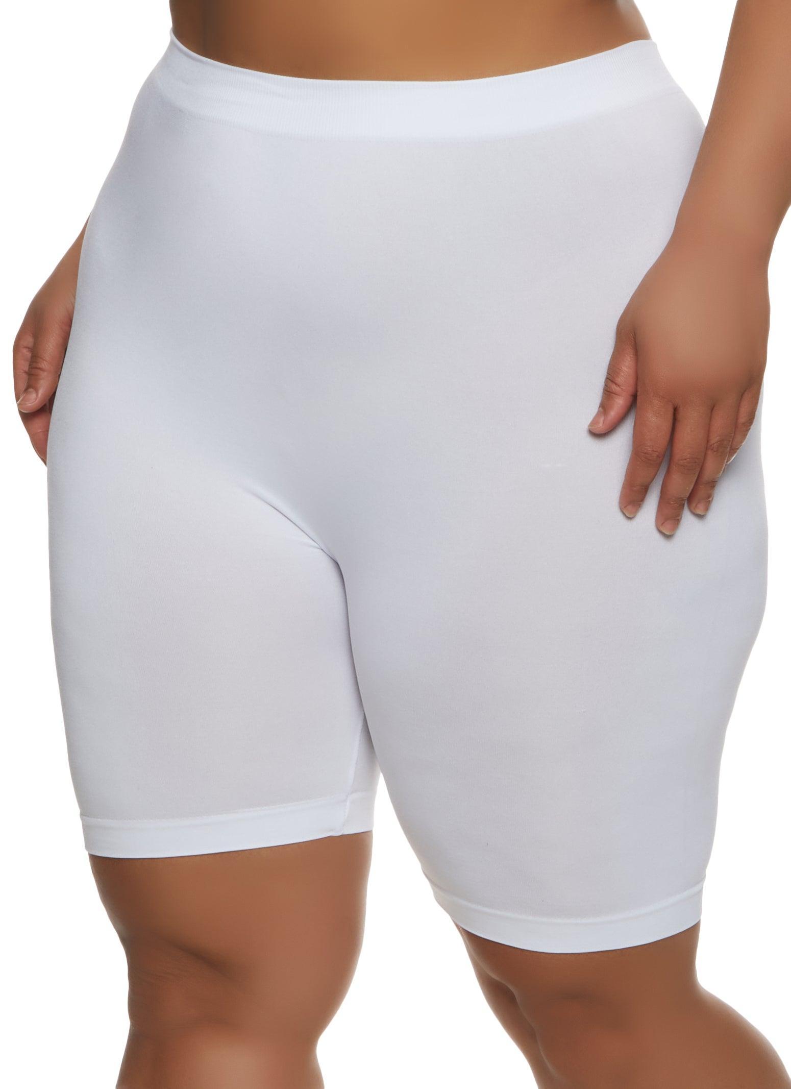 Womens Plus Size Seamless Bike Shorts Product Image