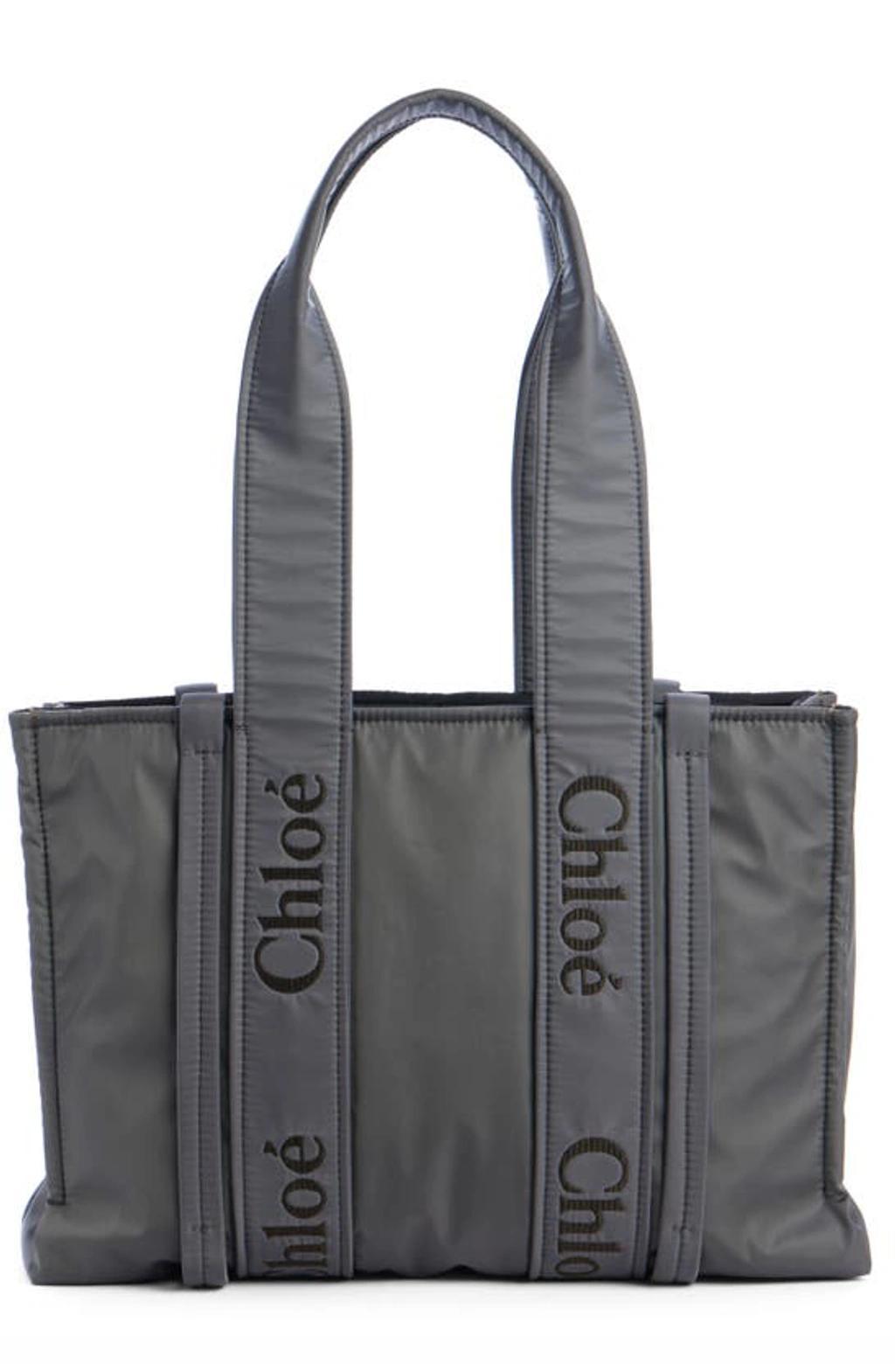 Large Woody Tote Bag In Grey Product Image