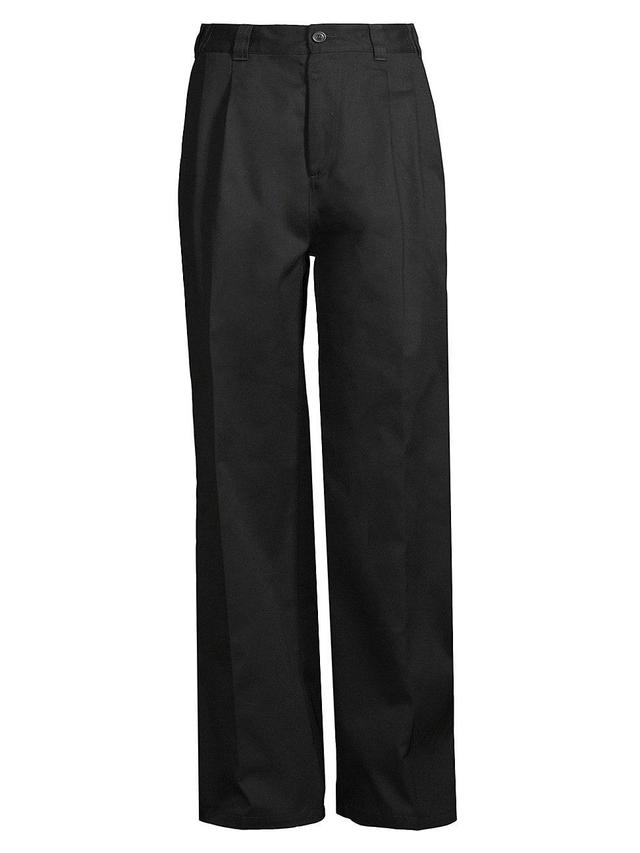 Mens Cotton-Blend Wide Leg Pants Product Image