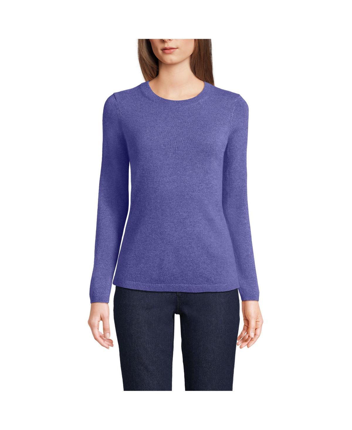 Lands End Womens Tall Cashmere Sweater - Gray Product Image