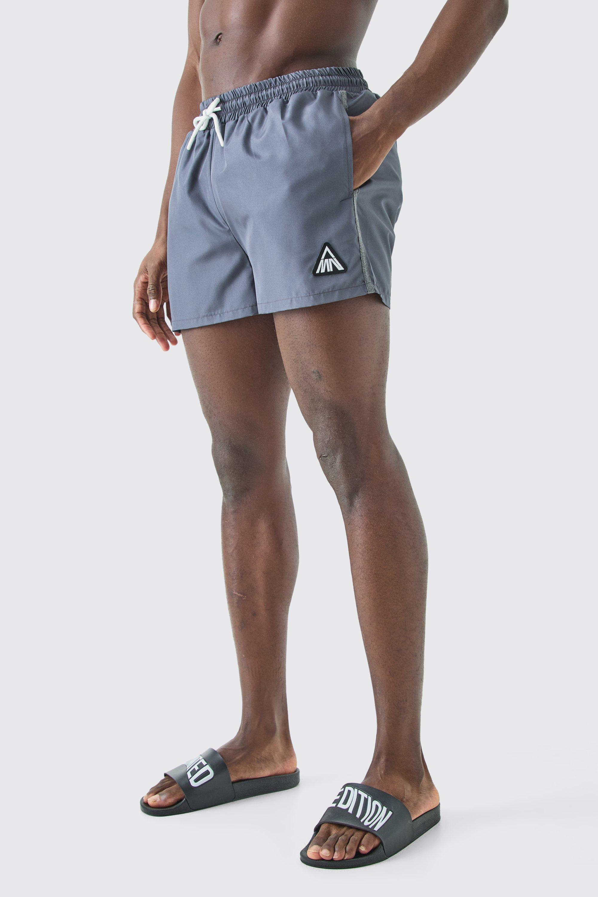 Super Short Man Triangle Piping Swim Short | boohooMAN USA Product Image