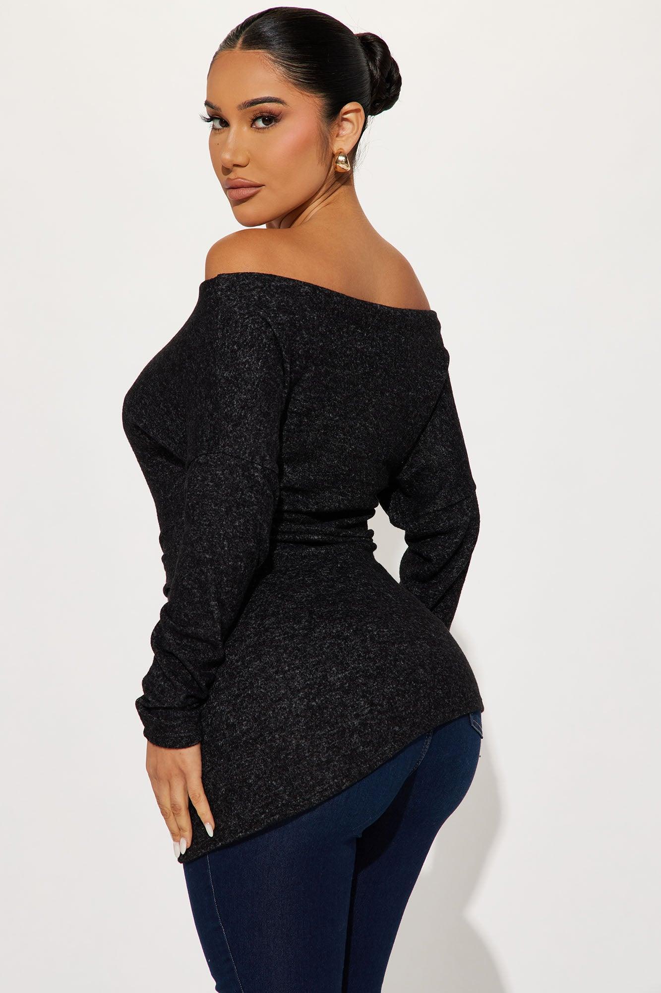 Simply Flawless Off Shoulder Top - Black/combo Product Image