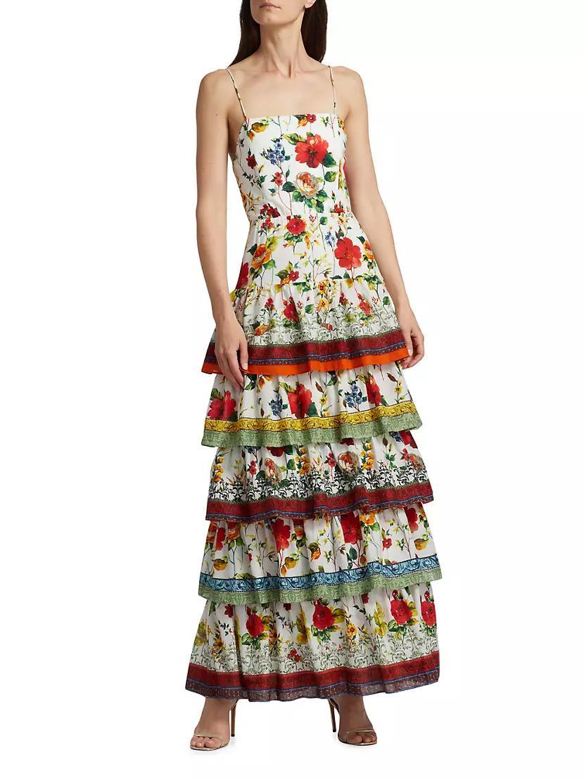 Valencia Tiered Floral Maxi Dress Product Image