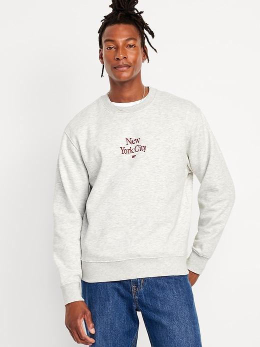 Oversized Crew-Neck Sweatshirt Product Image