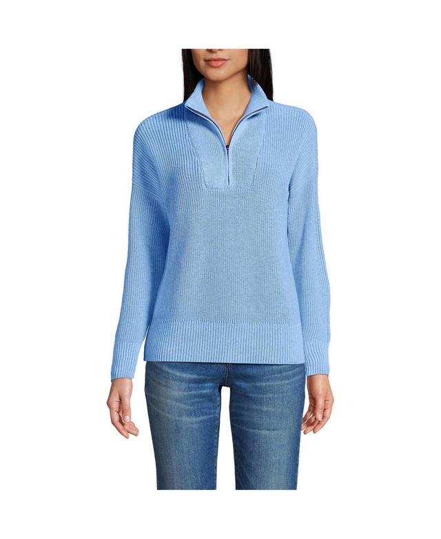 Womens Lands End Drifter Quarter Zip Sweater Product Image