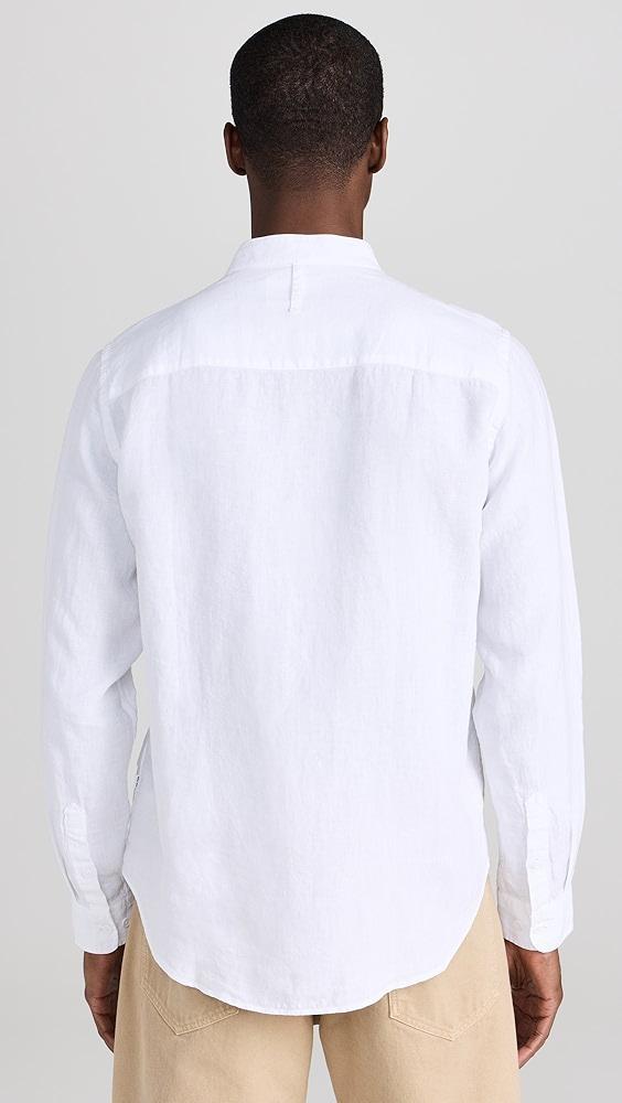 NN07 Eddie Linen Band Collar Shirt | Shopbop Product Image