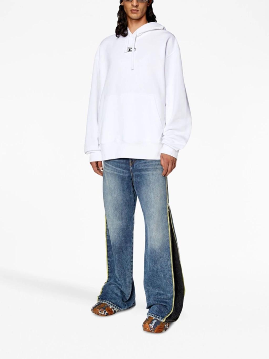 Oversized Hoodie With Metallic Logo In Tobedefined Product Image