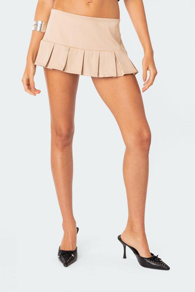 Pleated Hem Mini Skort Product Image