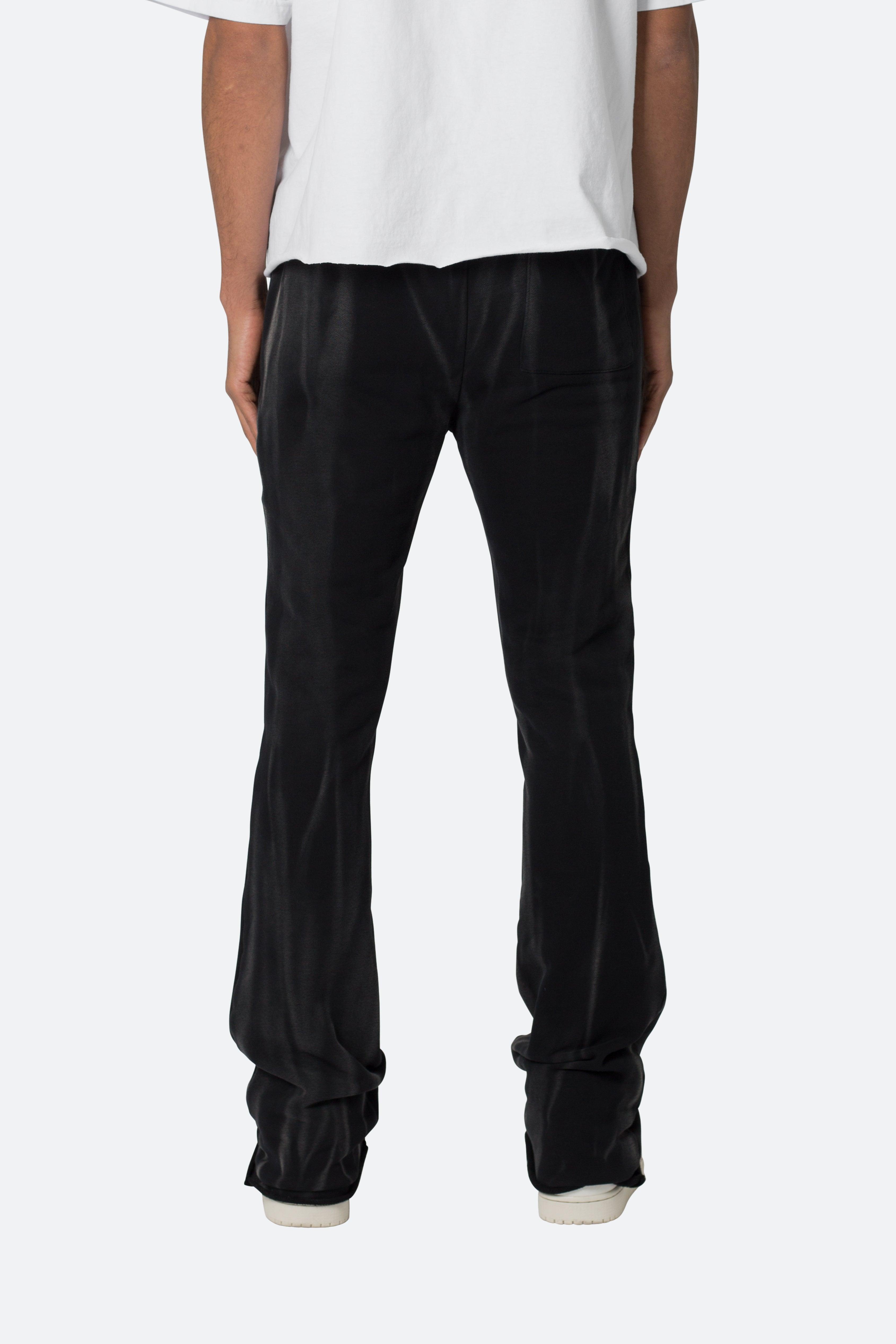 French Terry Flare Sweatpants - Black Product Image