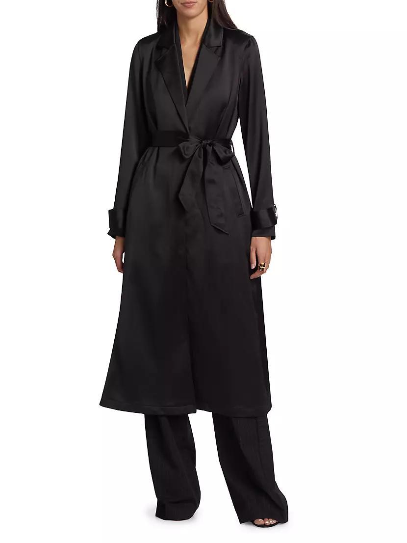 Alexia Satin Trench Coat Product Image