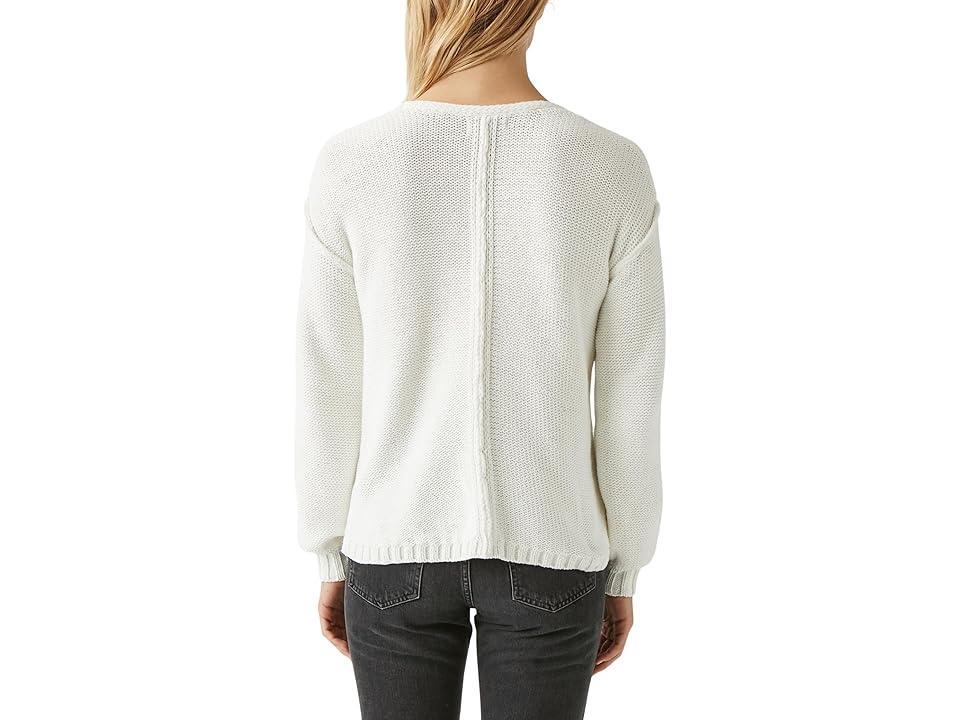 Michael Stars Kendra Relaxed V-Neck Sweater (Ivory) Women's Sweater Product Image