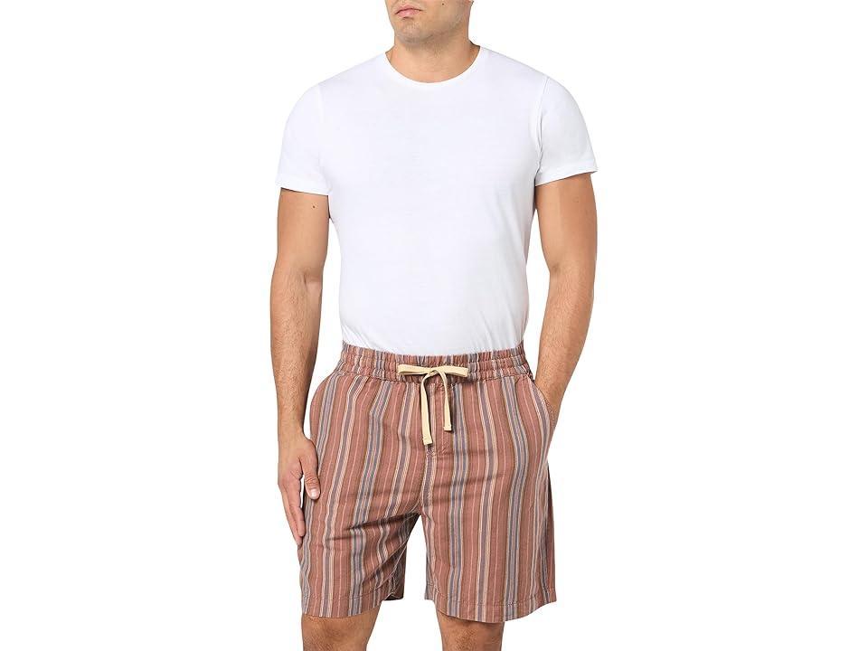 Lucky Brand Mens 7 Striped Linen Pull-On Shorts Product Image