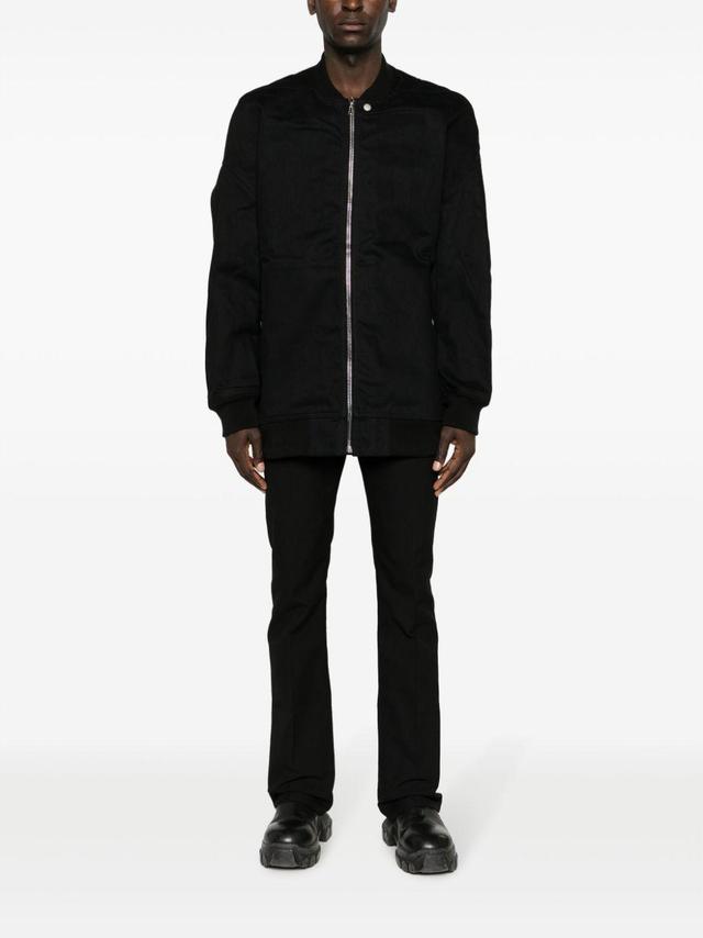 RICK OWENS DRKSHDW Cotton Bomber Jacket In Black Product Image