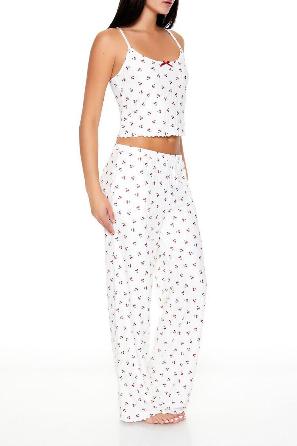 Cherry Print Pajama Pants | Forever 21 Product Image