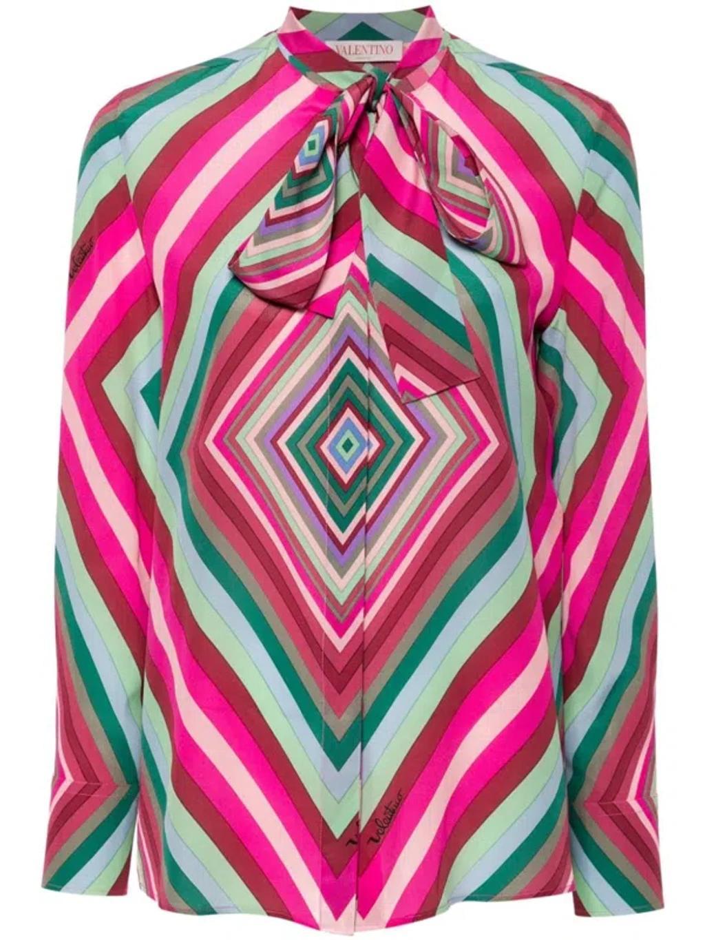 Crepe Silk Blouse In Multicoloured Product Image