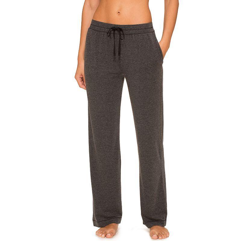 Womens Cuddl Duds Essentials Pajama Pants Grey Heather Product Image