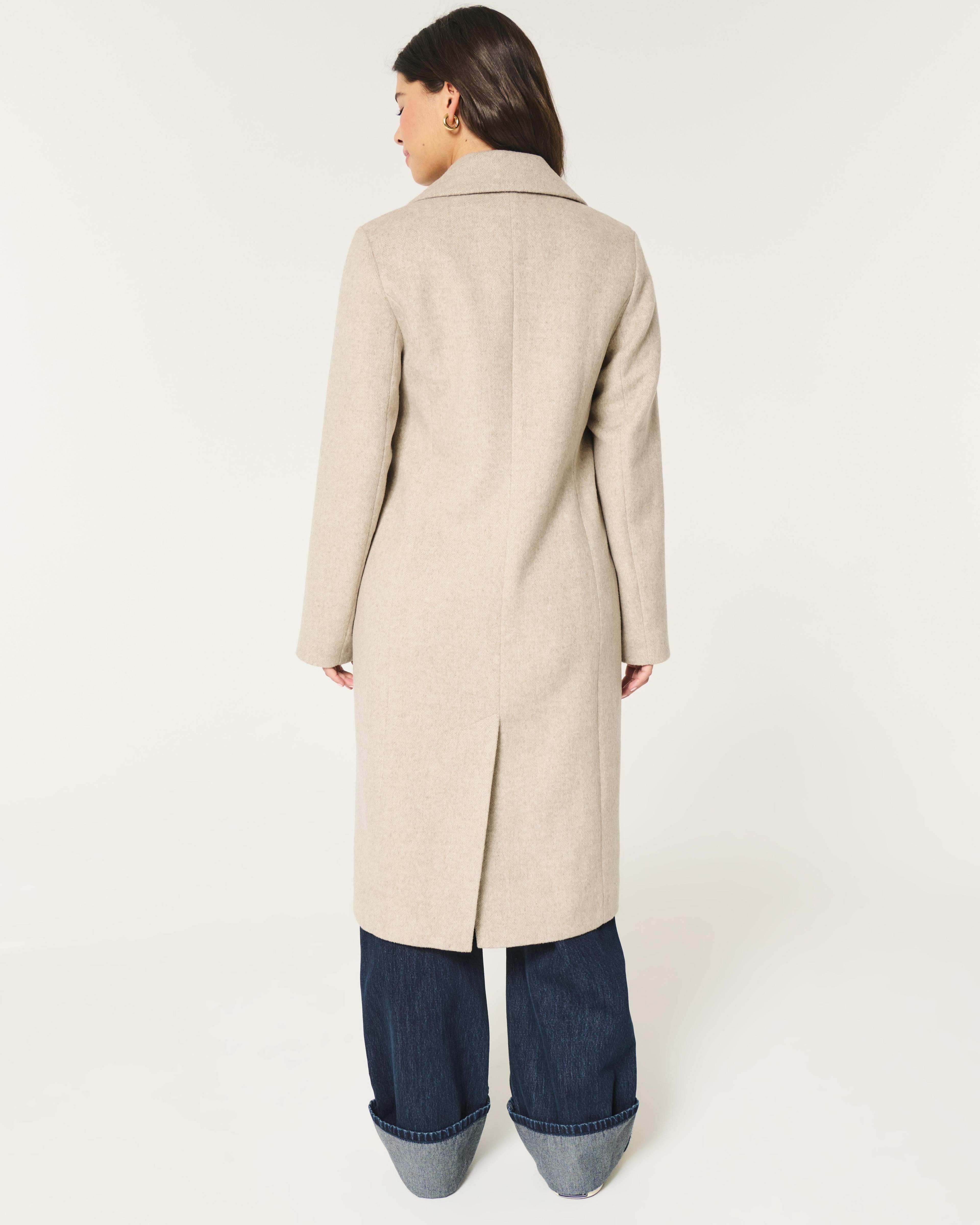 Longline Wool Blend Coat Product Image