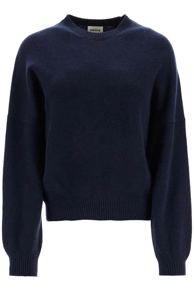 KHAITE Cashmere Margaux Pullover In Blue Product Image