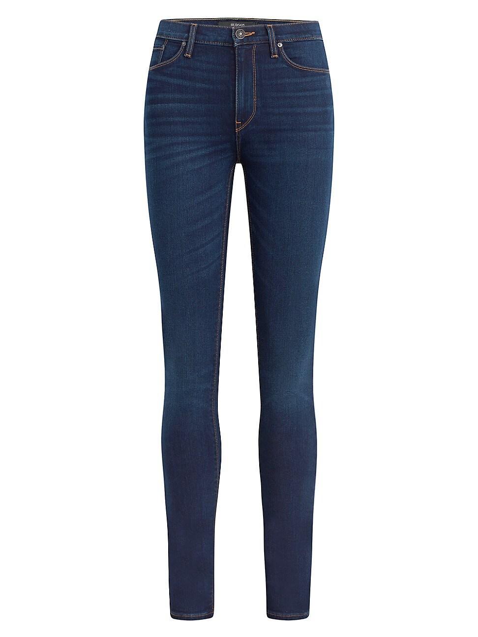 Hudson Jeans Barbara Supermodel High Waist Super Skinny Jeans Product Image