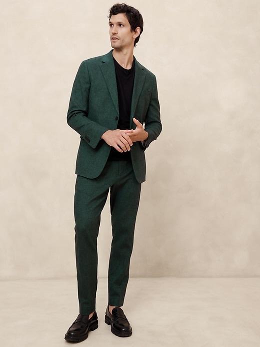 Tailored-Fit Linen-Blend Trouser Product Image